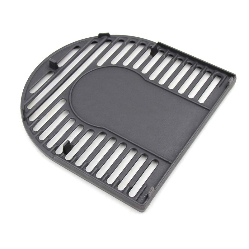 Hongso Matte Cast Iron Cooking Grate for Coleman Roadtrip Swaptop Grills LX LXE LXX, Non-Stick Camping Grill Grid, Half Grate of Coleman Roadtrip Parts, PCB012 - Image 3